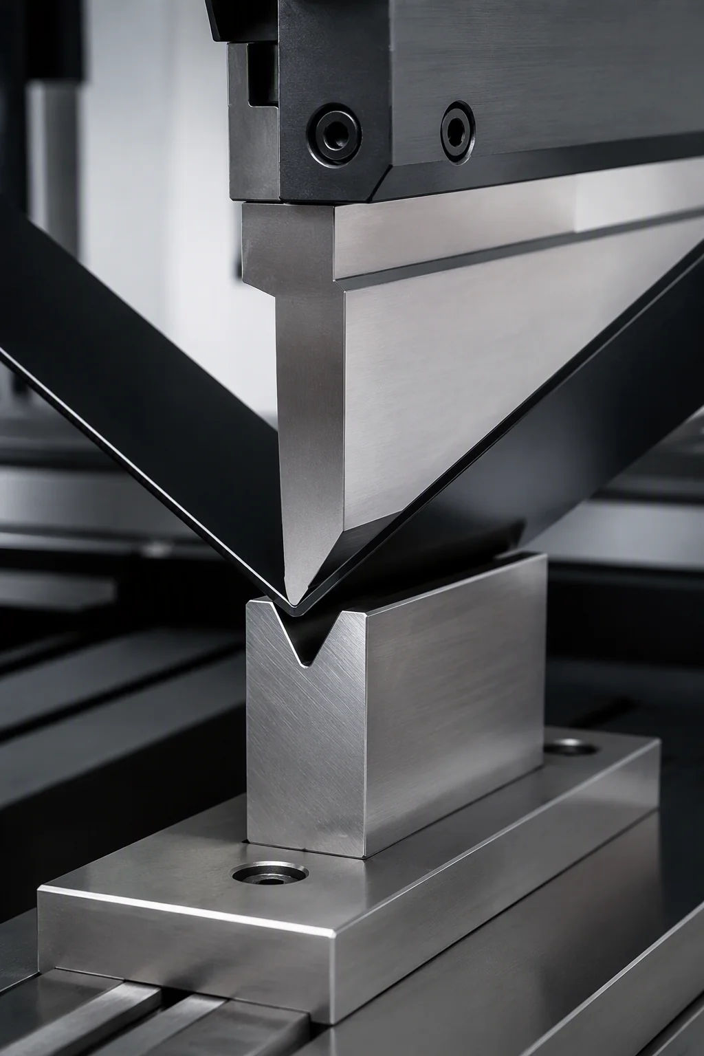 CNC press brake forming a five-bend upright profile from 2.0 mm steel